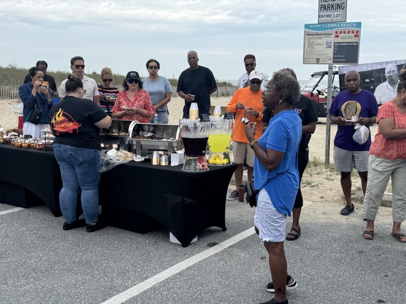 Janet Maull Martin, right, a longtime Cape Henlopen educator, administrator and school board member, shares her memories of the beach from after she moved to Lewes from Wilmington in 1958.